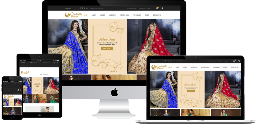 Cinderella Dresses - Magento Development