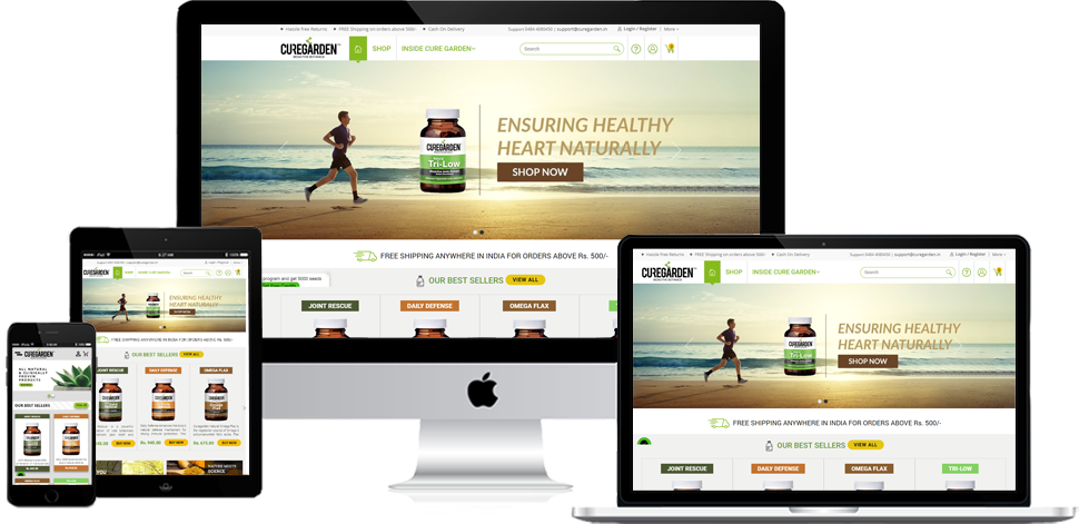 Cure Garden - Shopify Development