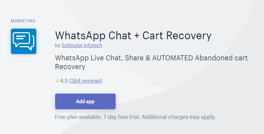 Black Friday 2019-WhatsApp Chat + Cart Recovery by Softpulse Infotech