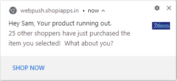 Shopify Push Notification App