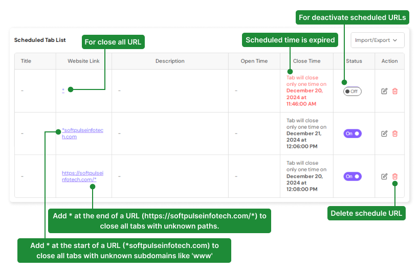 Tab Scheduler