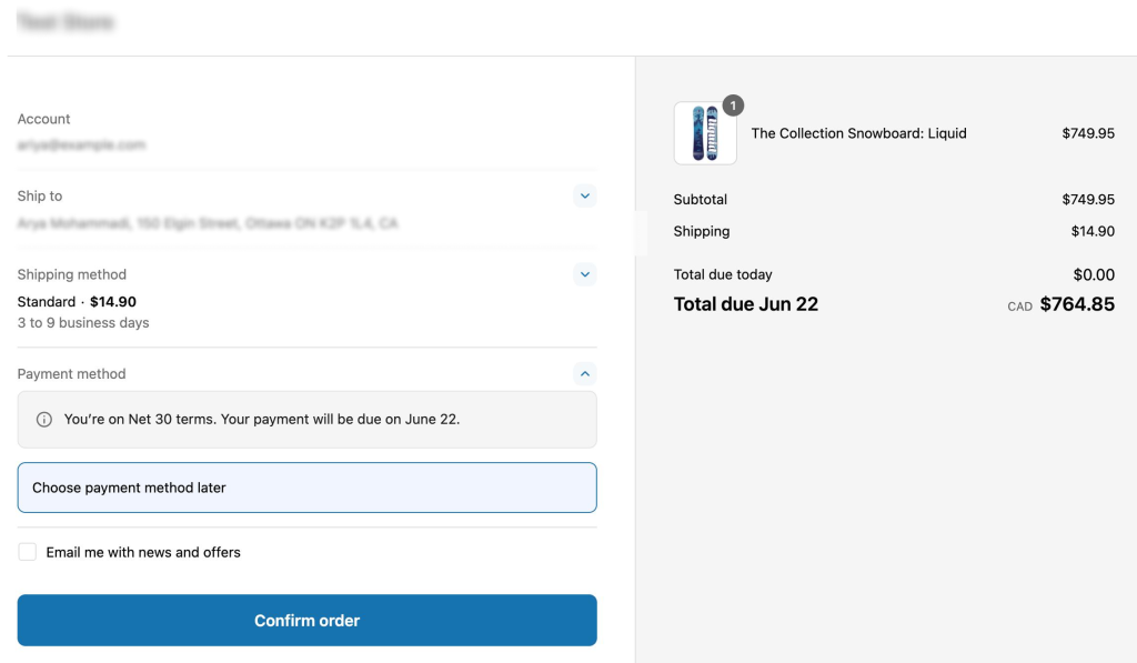 Shopify B2B Features