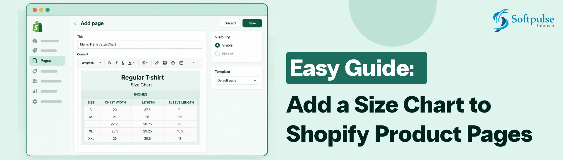 How to add Size Chart to Shopify Product Page