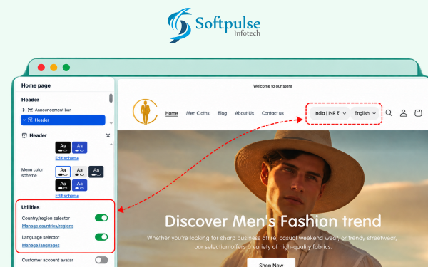 Shopify currency shipping location popup