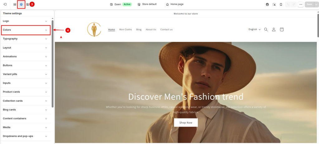 CSS gradient background Shopify