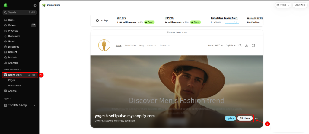 CSS gradient background Shopify