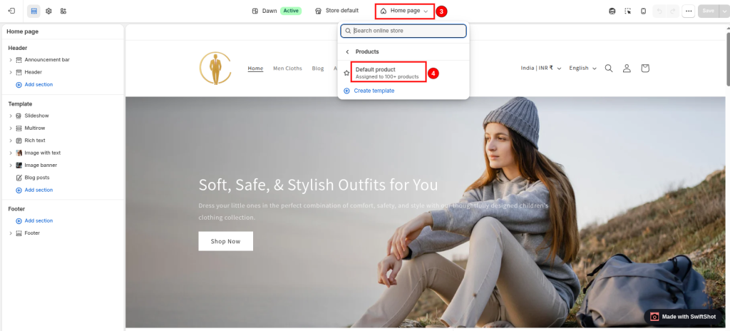 Shopify product metafields