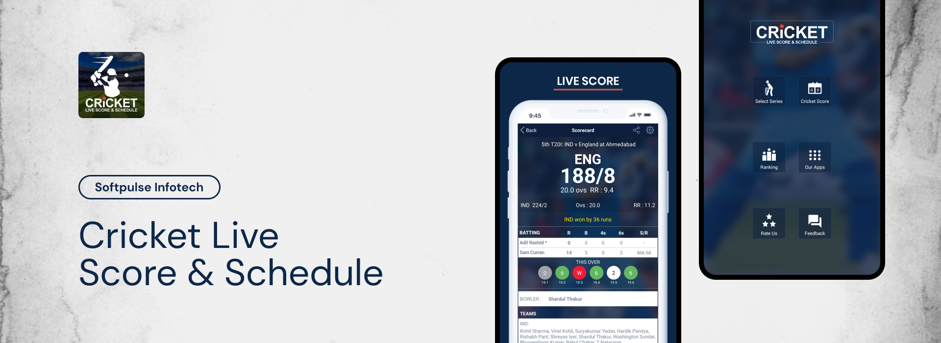 Cricket Live Score & Schedule main banner